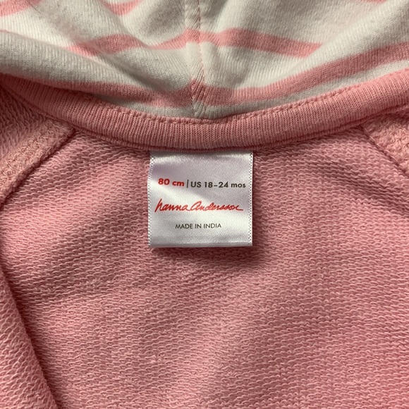 Hanna Andersson baby 18-24 mo hooded sweatshirt with ears - Picture 2 of 4